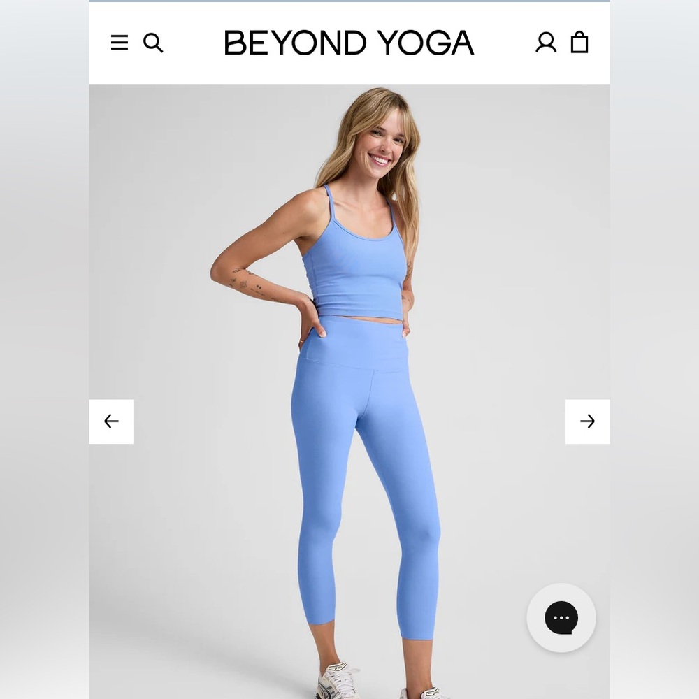 Beyond Yoga Sky Blue Leggings